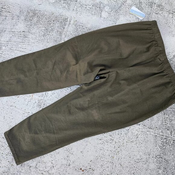 Liz & Me Women Pant Green Stretch Trouser Size 24W Petite NWT $36 - Picture 7 of 9
